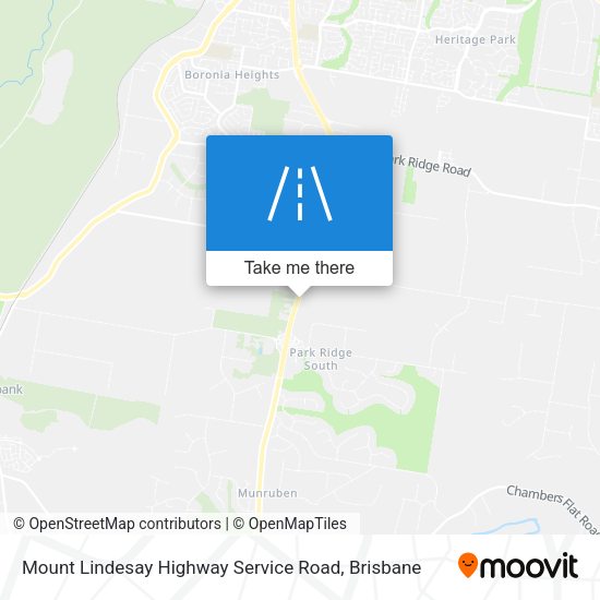 Mount Lindesay Highway Service Road map