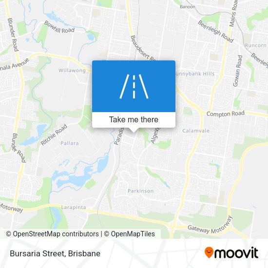 Bursaria Street map