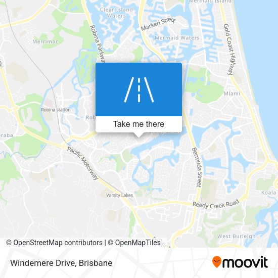 Windemere Drive map