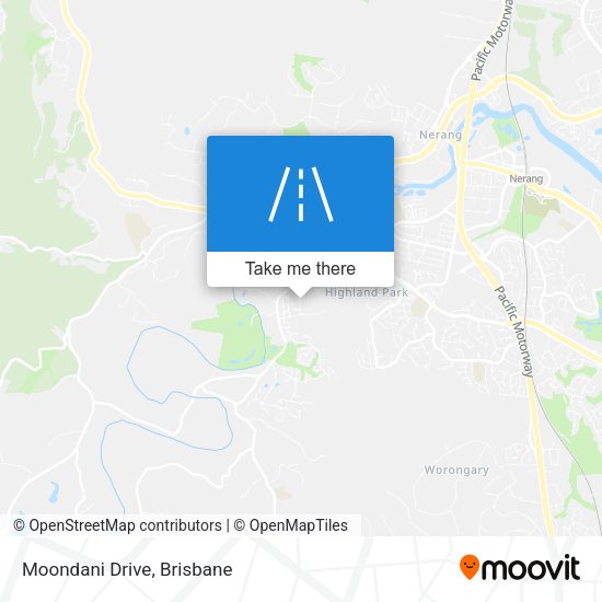 Moondani Drive map