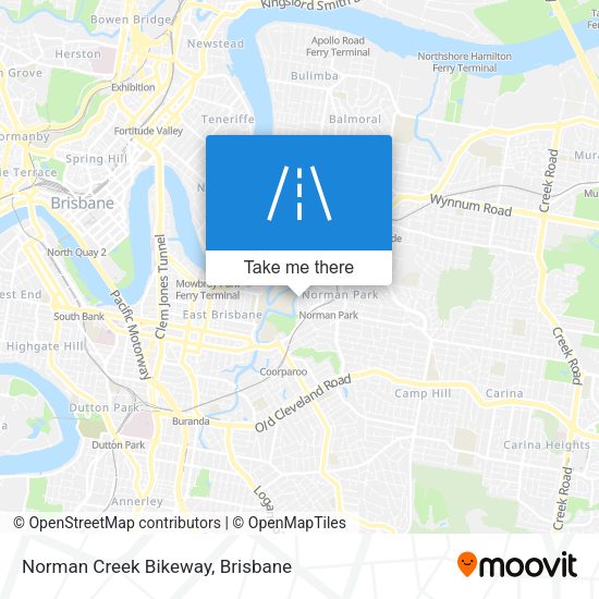 Norman Creek Bikeway map
