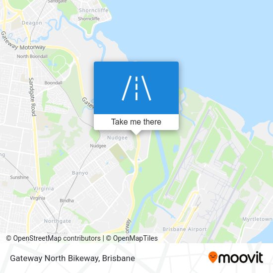 Gateway North Bikeway map