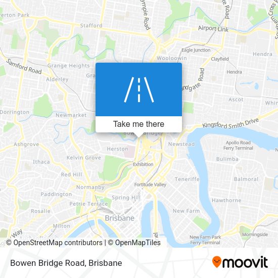 Bowen Bridge Road map