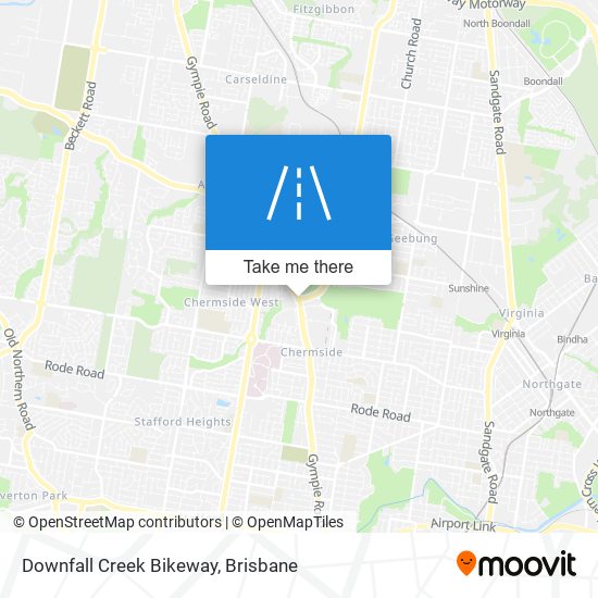 Downfall Creek Bikeway map