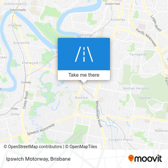 Ipswich Motorway map