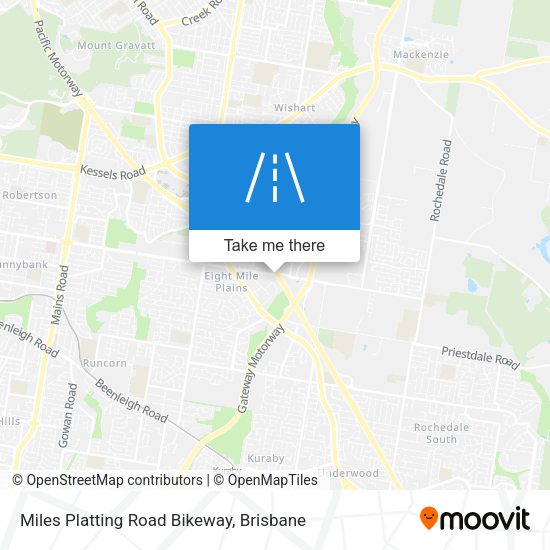 Miles Platting Road Bikeway map