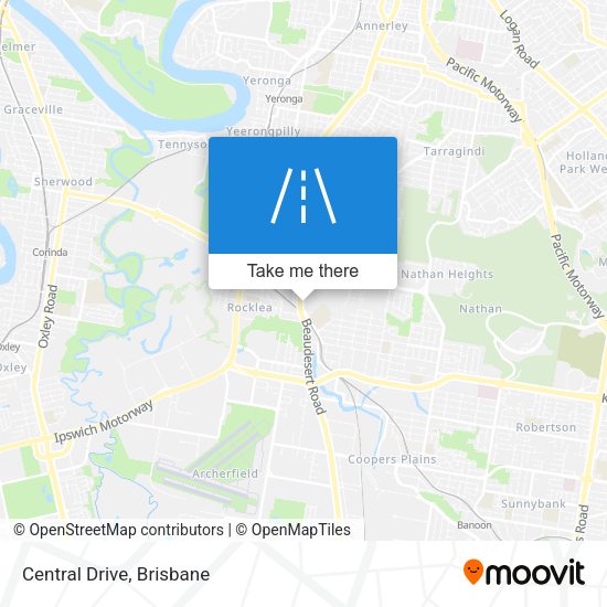 Central Drive map