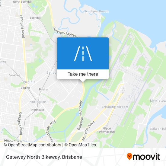 Gateway North Bikeway map