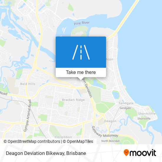 Deagon Deviation Bikeway map