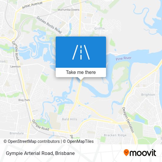 Gympie Arterial Road map
