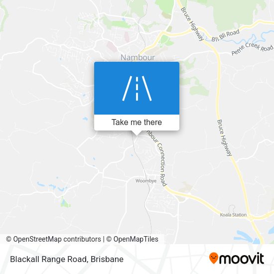 Blackall Range Road map