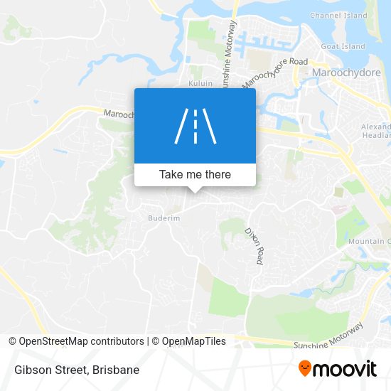 Gibson Street map