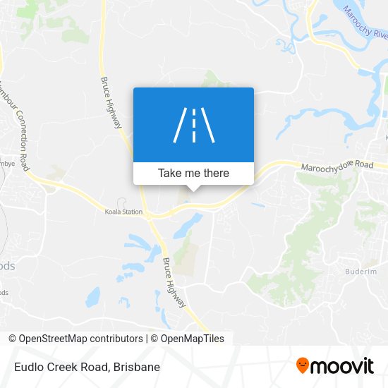 Eudlo Creek Road map