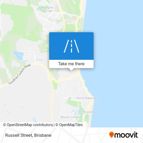 Russell Street map