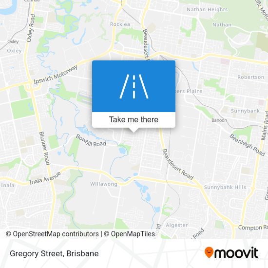 Gregory Street map