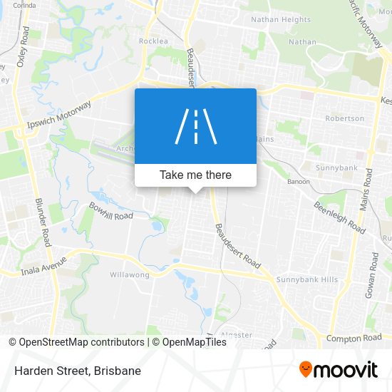 Harden Street map