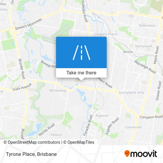 Tyrone Place map
