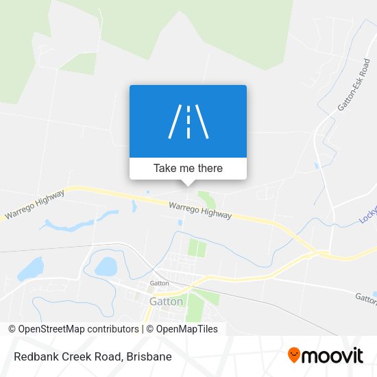 Redbank Creek Road map