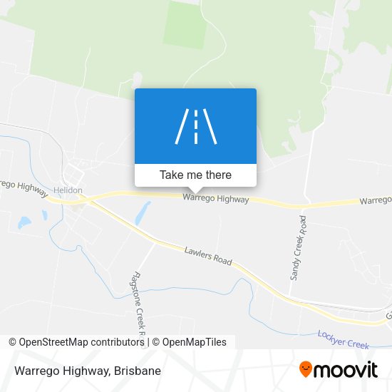 Warrego Highway map