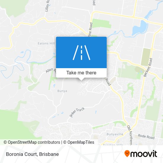Boronia Court map