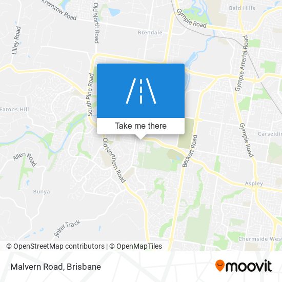 Malvern Road map