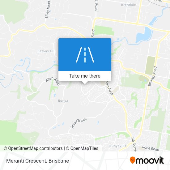 Meranti Crescent map