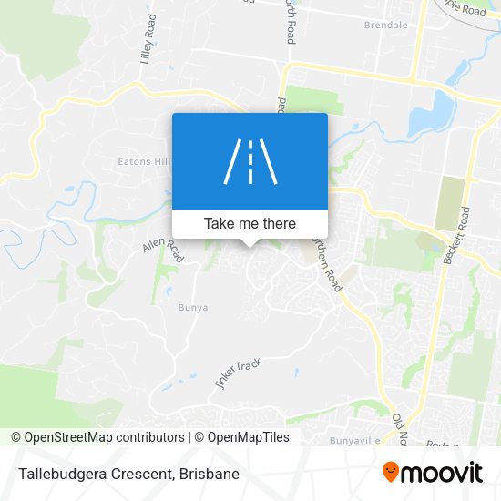 Tallebudgera Crescent map