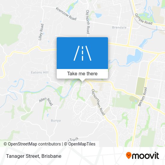 Tanager Street map