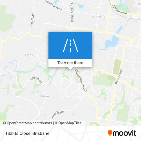 Tibbits Close map