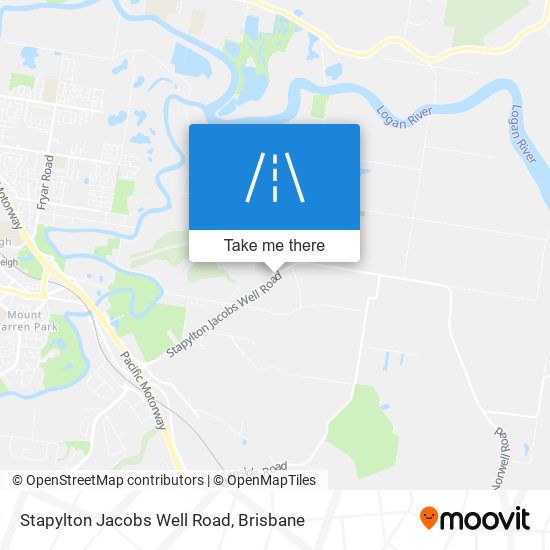 Stapylton Jacobs Well Road map