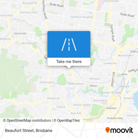 Beaufort Street map