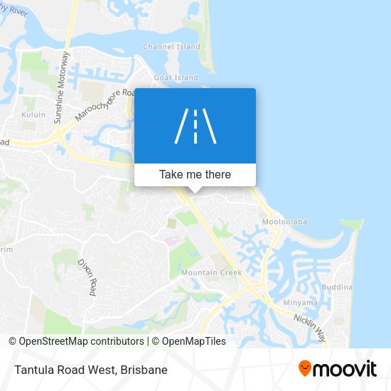 Tantula Road West map