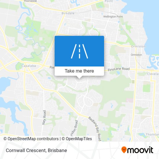 Cornwall Crescent map