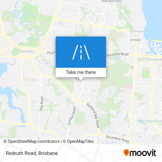 Redruth Road map