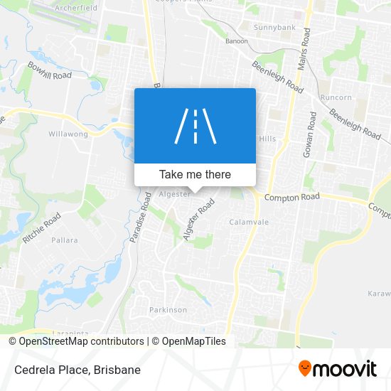 Cedrela Place map