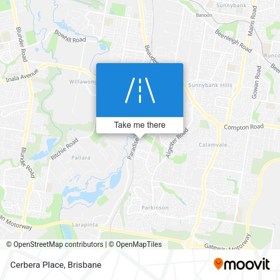 Cerbera Place map