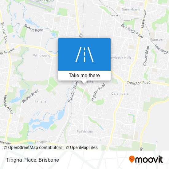 Tingha Place map
