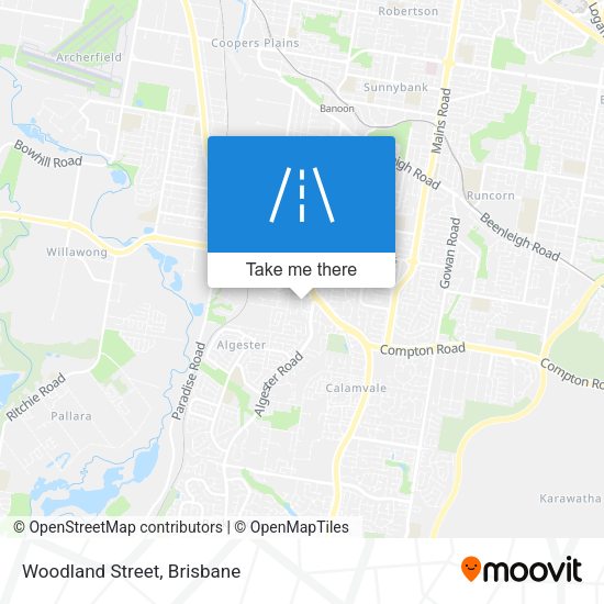 Woodland Street map