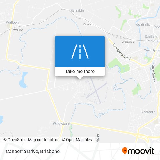 Canberra Drive map