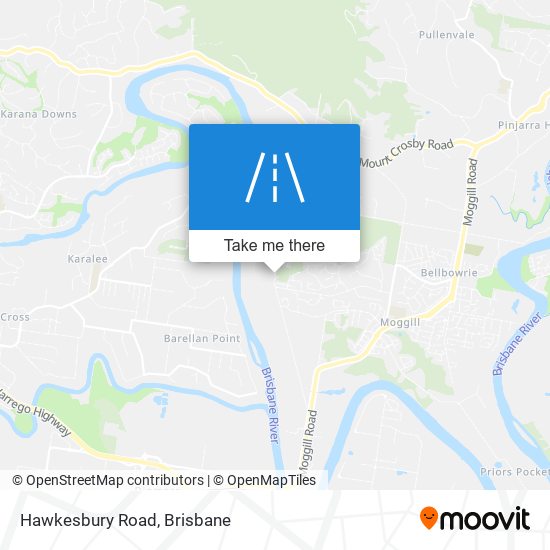 Hawkesbury Road map