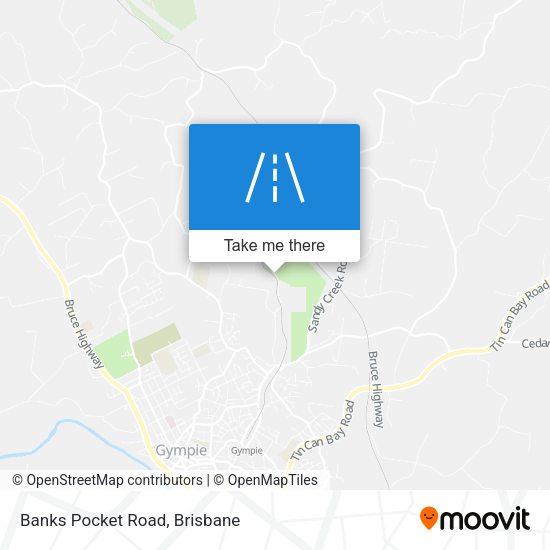 Banks Pocket Road map