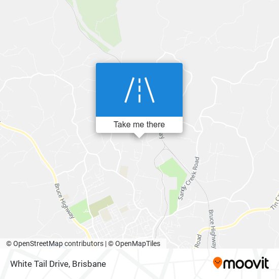 White Tail Drive map