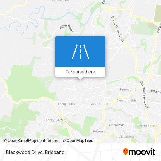 Blackwood Drive map