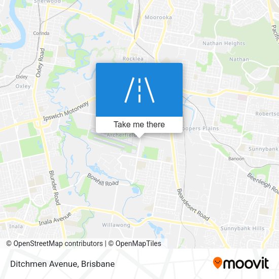 Ditchmen Avenue map