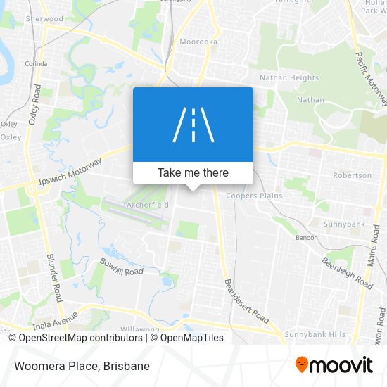 Woomera Place map