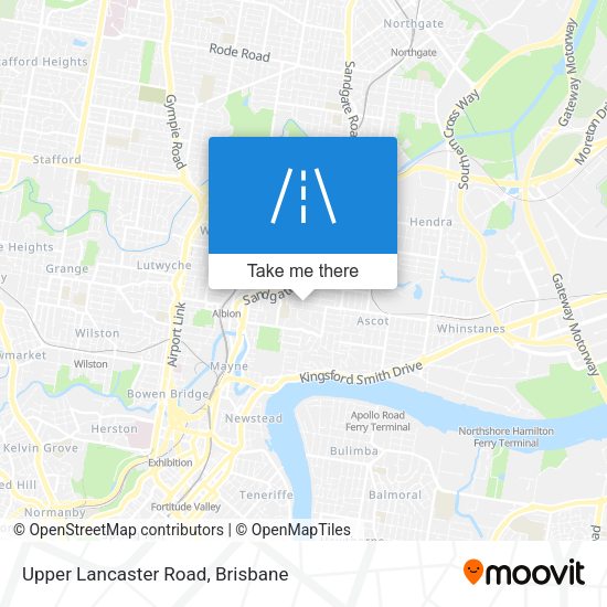 Upper Lancaster Road map