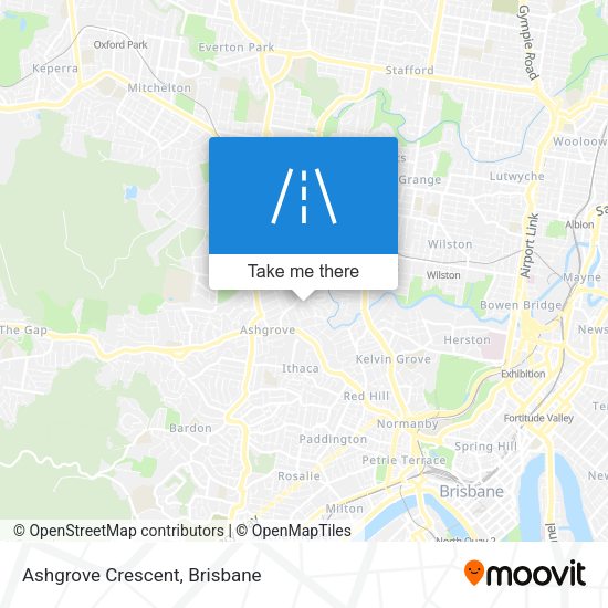 Ashgrove Crescent map