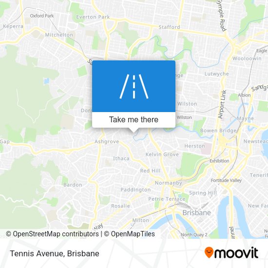 Tennis Avenue map