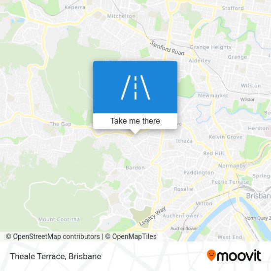 Theale Terrace map
