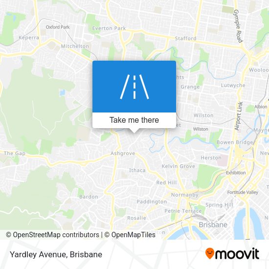 Yardley Avenue map